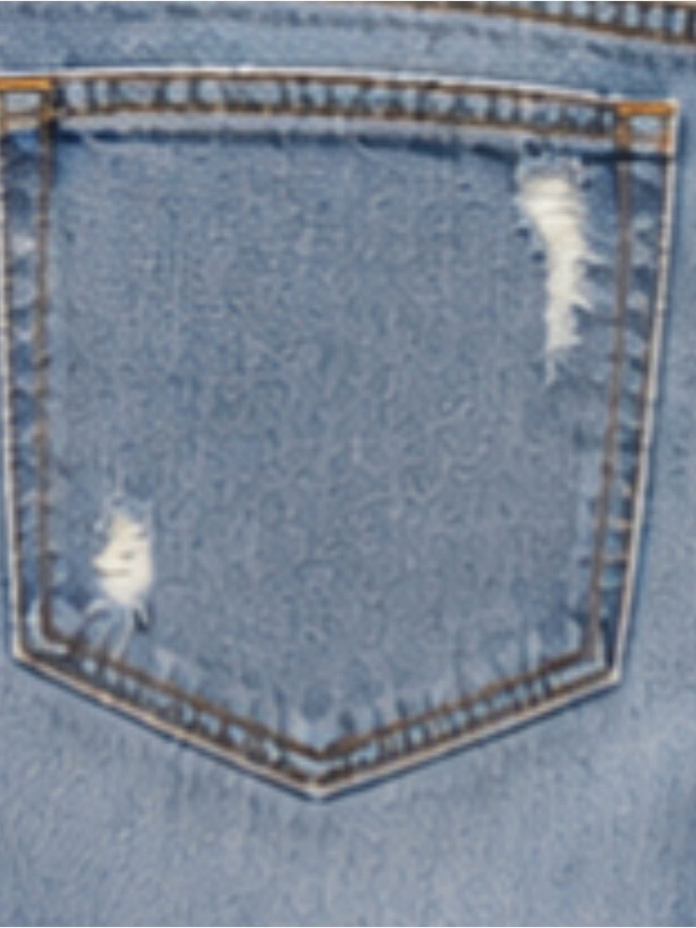 GAP 1969 Real Straight Distressed Raw Hem Jeans 27R - Picture 7 of 10